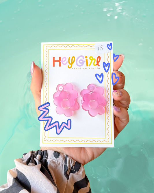 flower power links - in carnation pink!