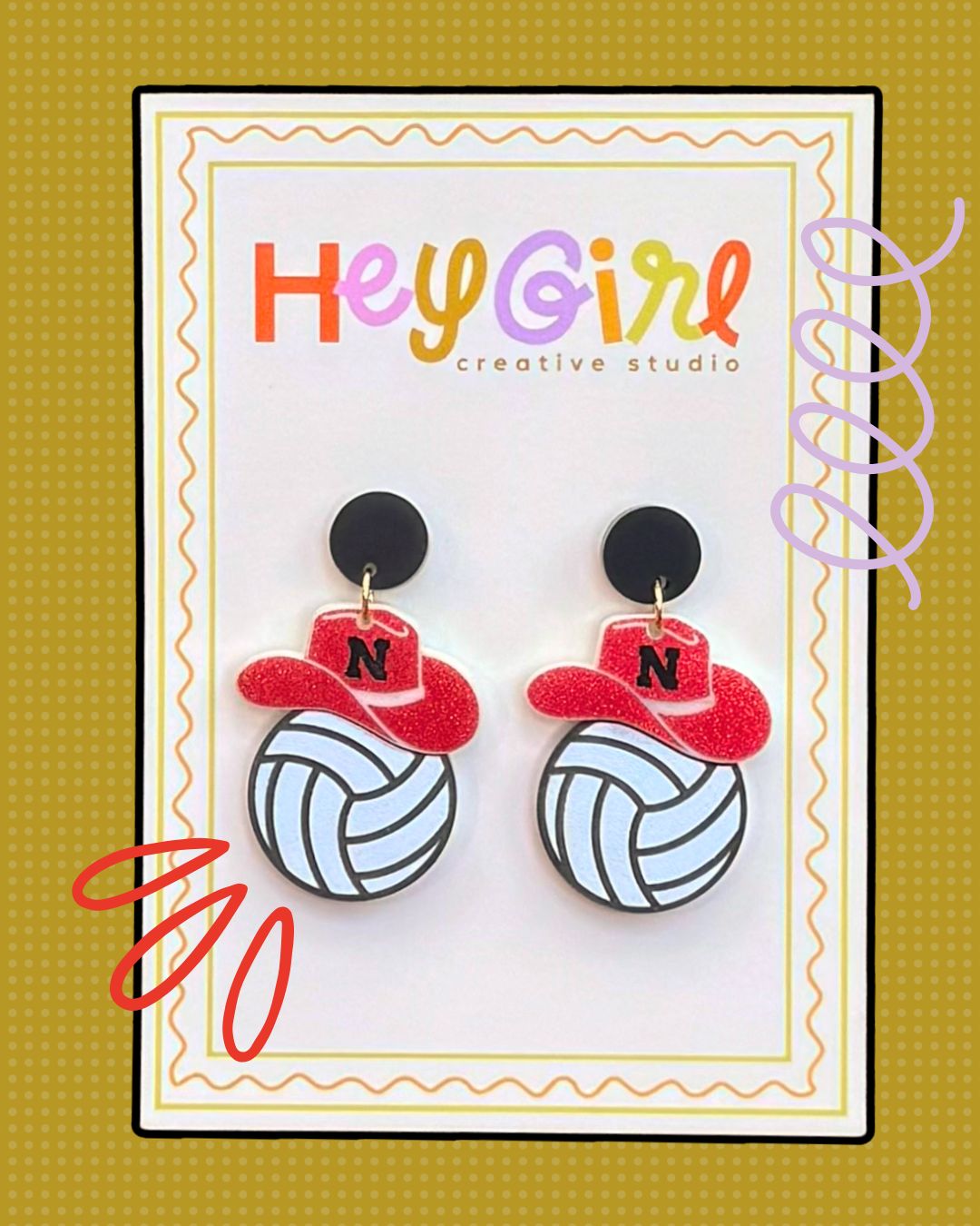 Cornhusker cuties: volleyball cowgirls!