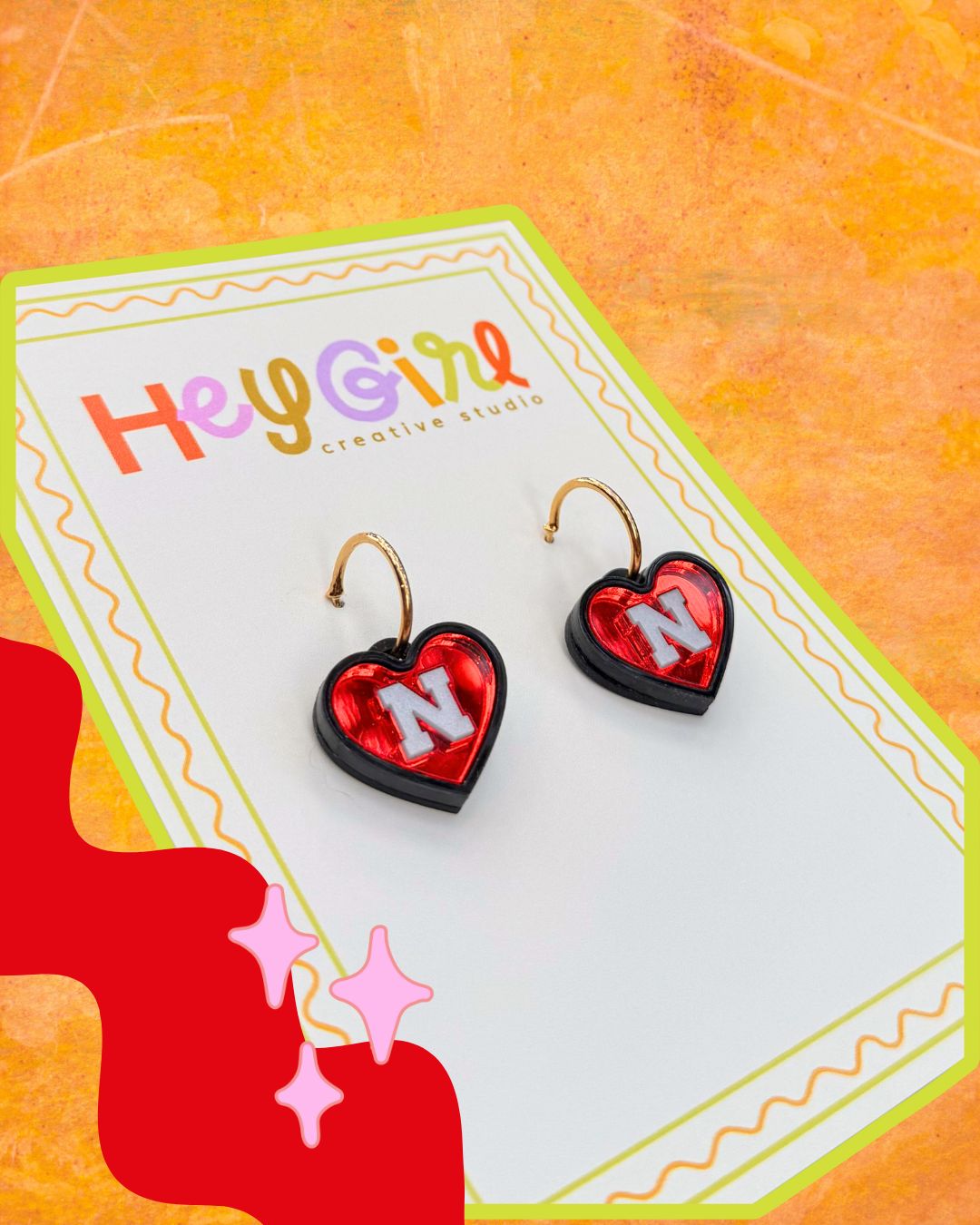 Cornhusker cuties: sweetheart hoops!