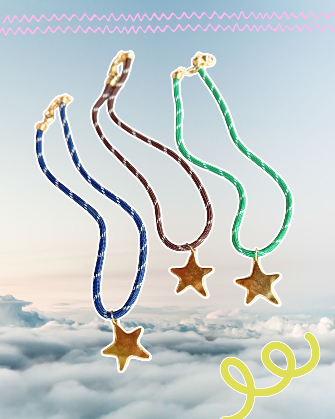 Cord Star necklace