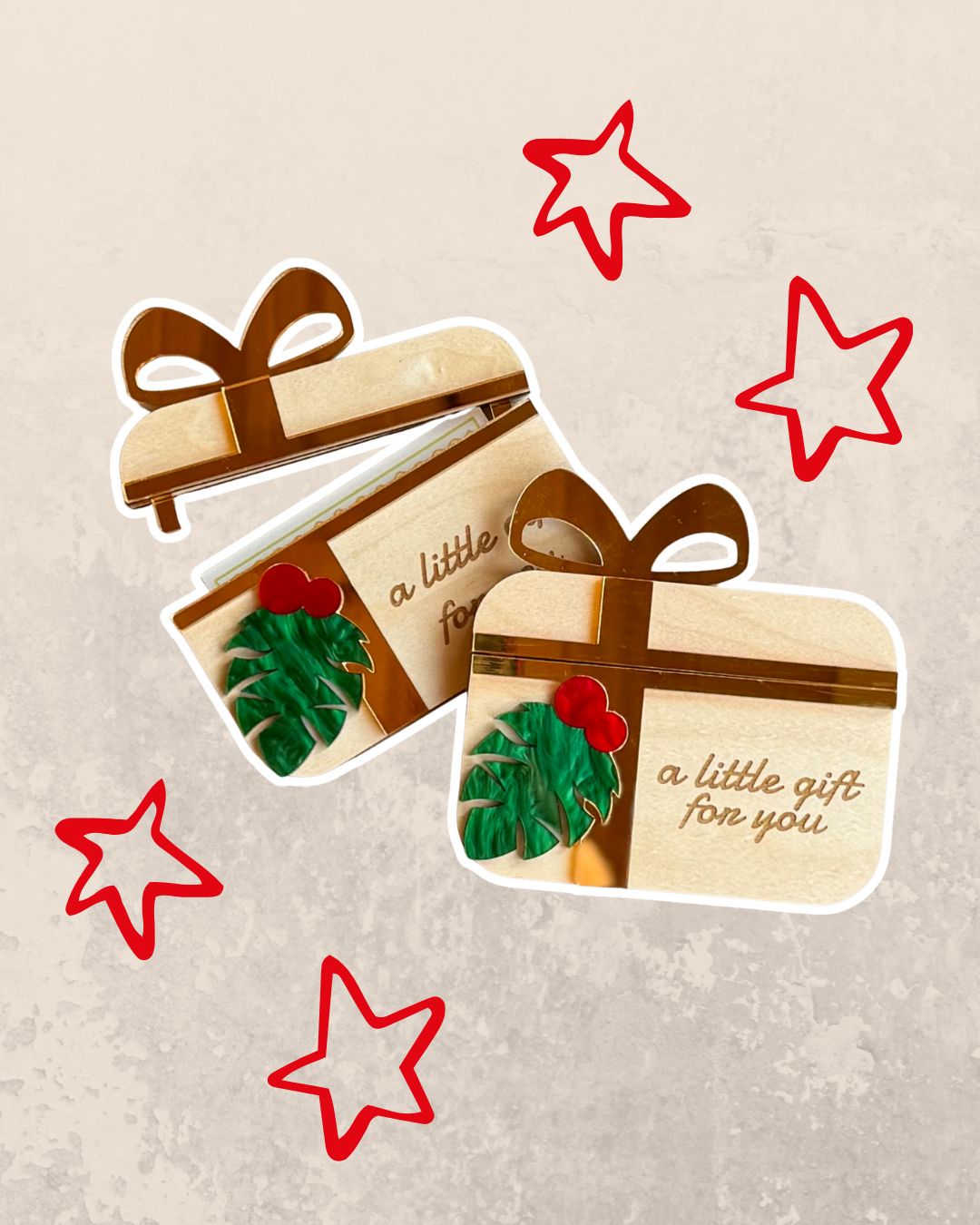 *Christmas gift card holder