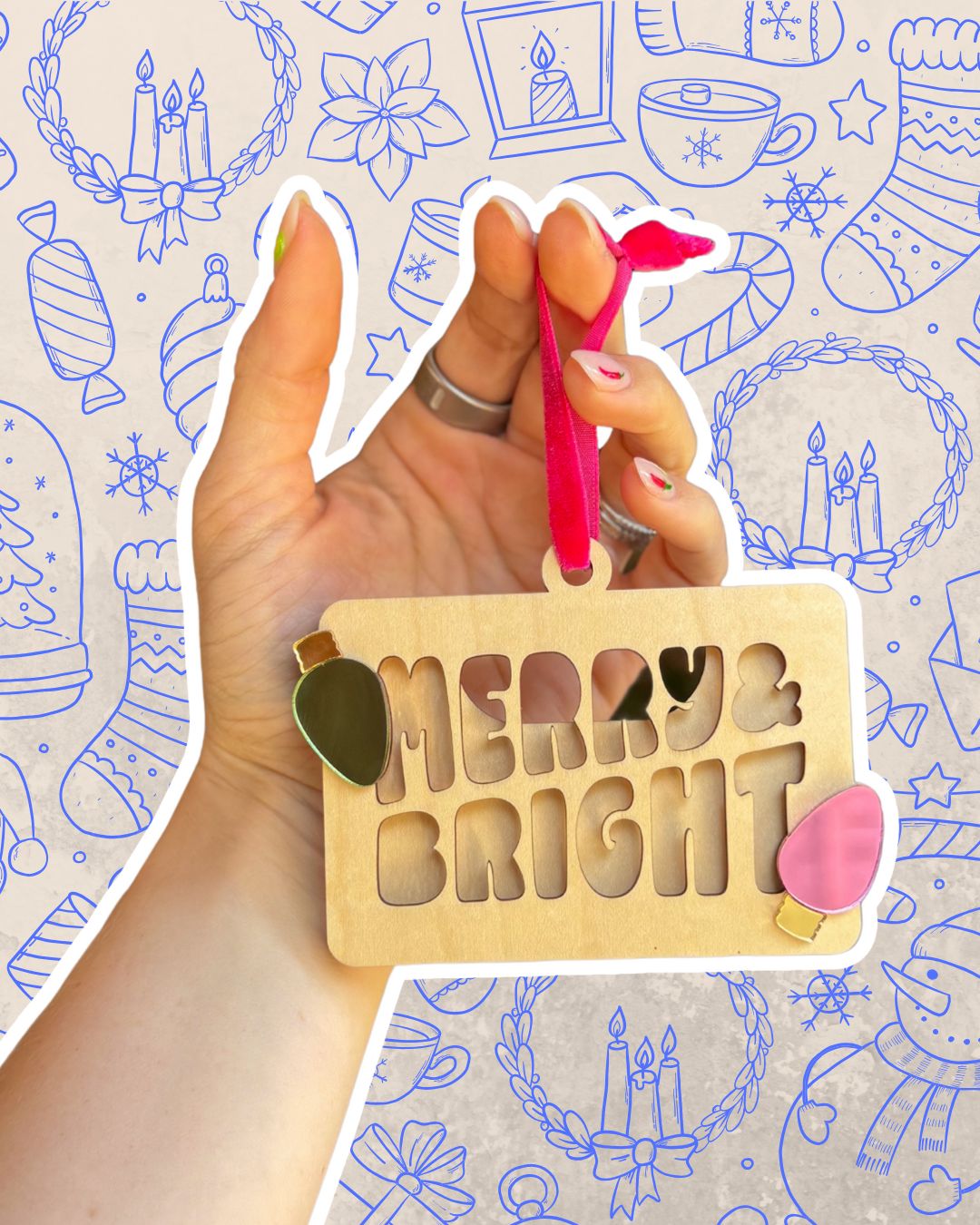 *Merry & Bright gift card holder