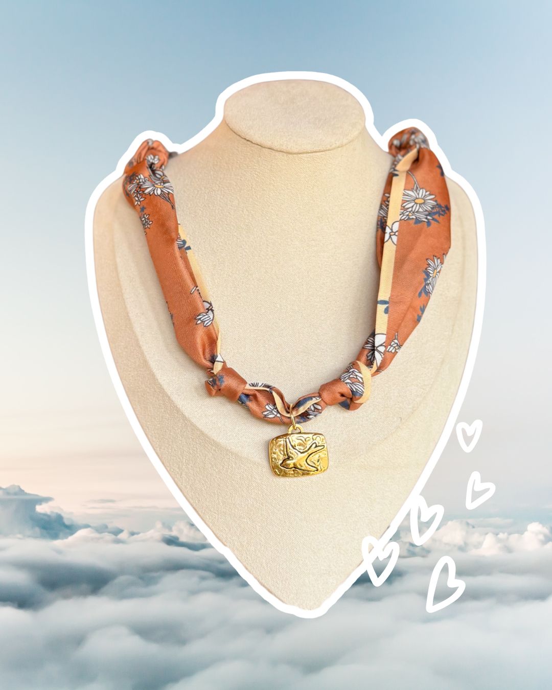 Charmed and tied scarf necklace ✨