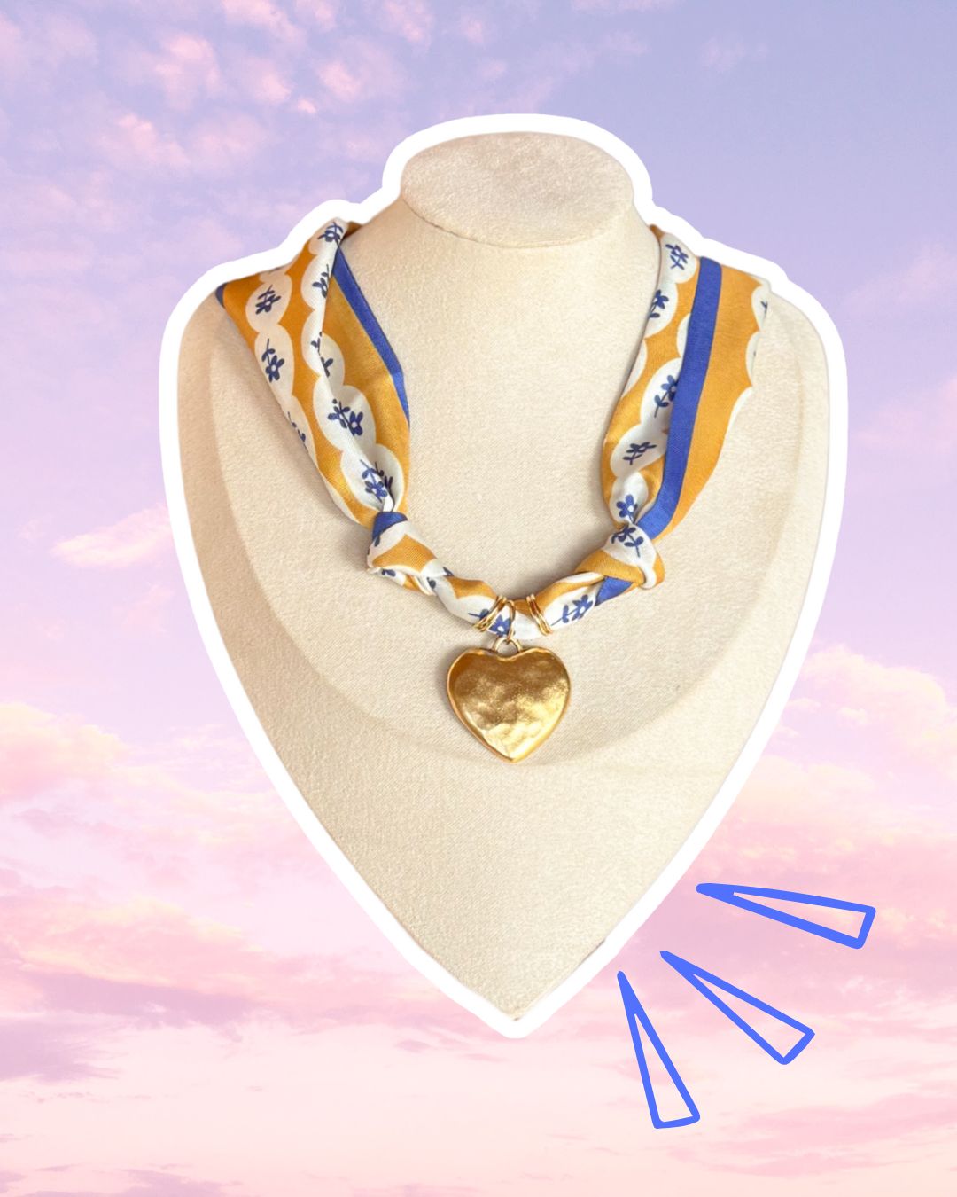 Charmed and tied scarf necklace ✨