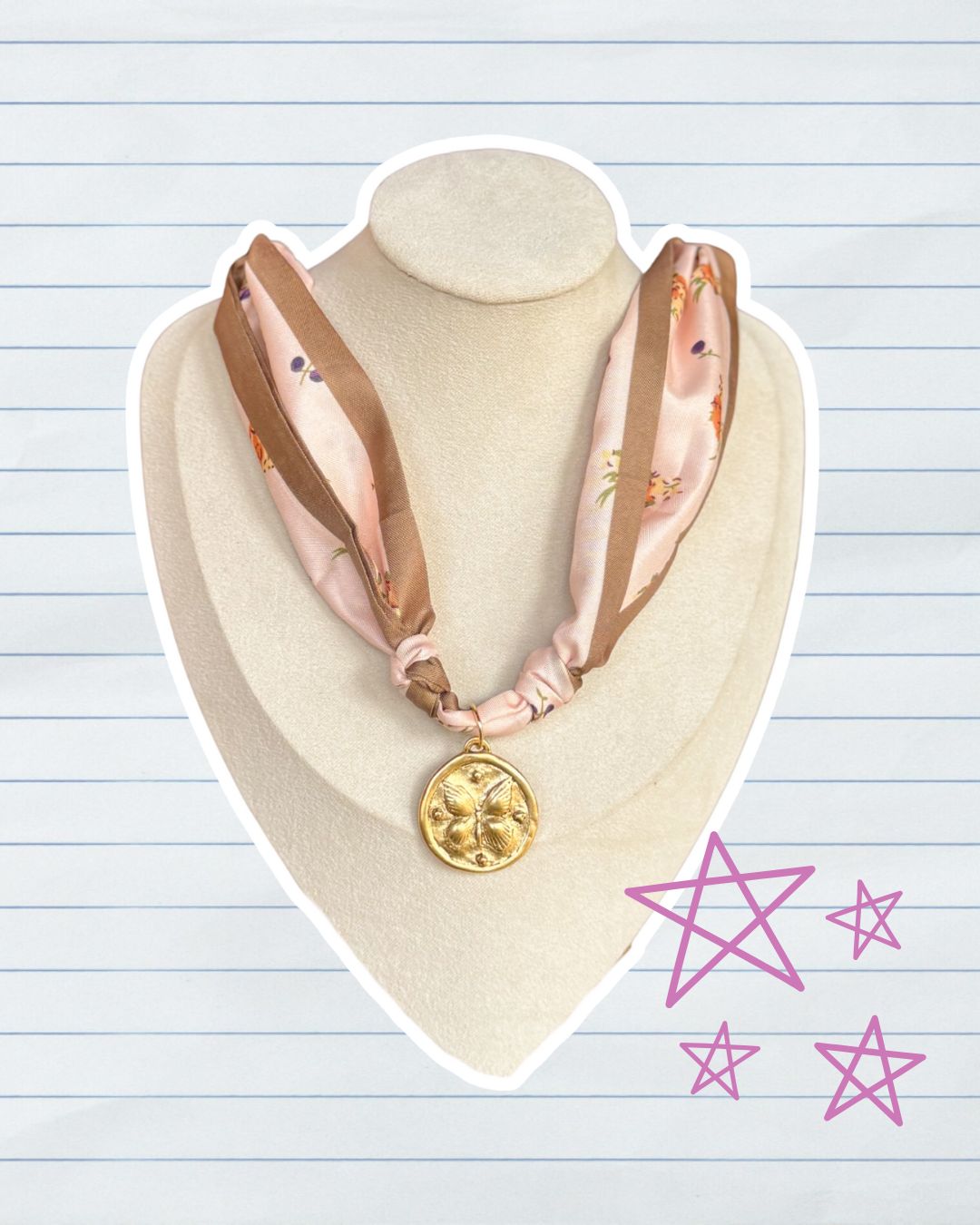 Charmed and tied scarf necklace ✨