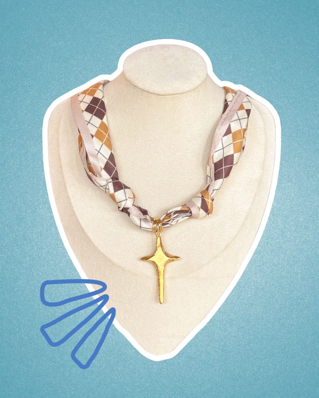 Charmed and tied scarf necklace ✨