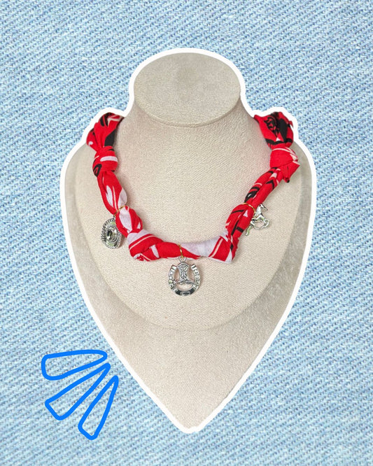 Charmed and tied bandana necklace ✨