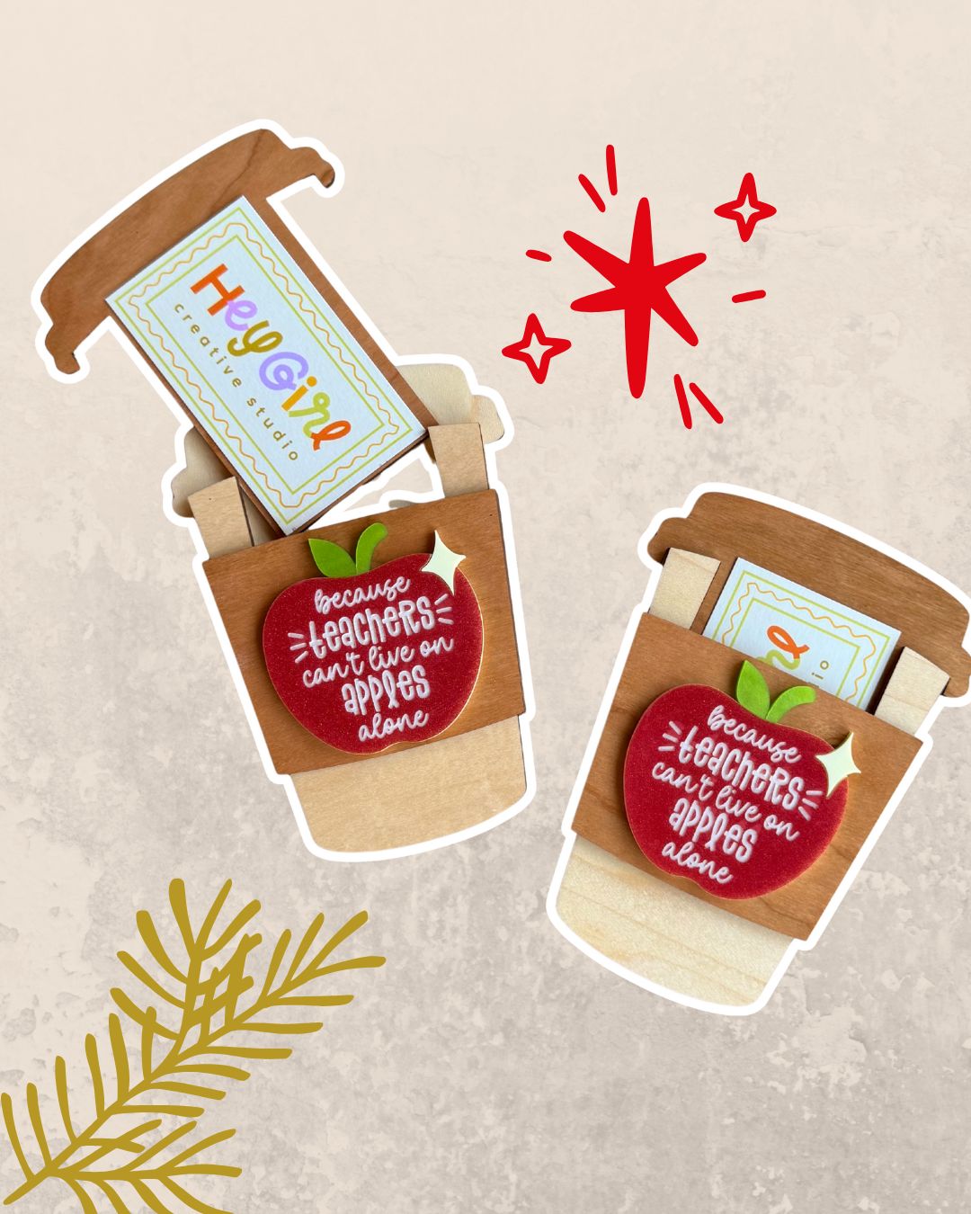 *Teacher gift card holder