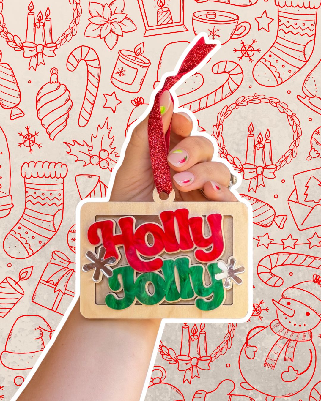 *Holly Jolly gift card holder