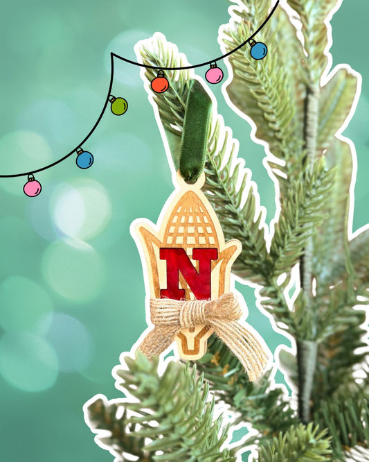 A Very Huskers Christmas Ornament