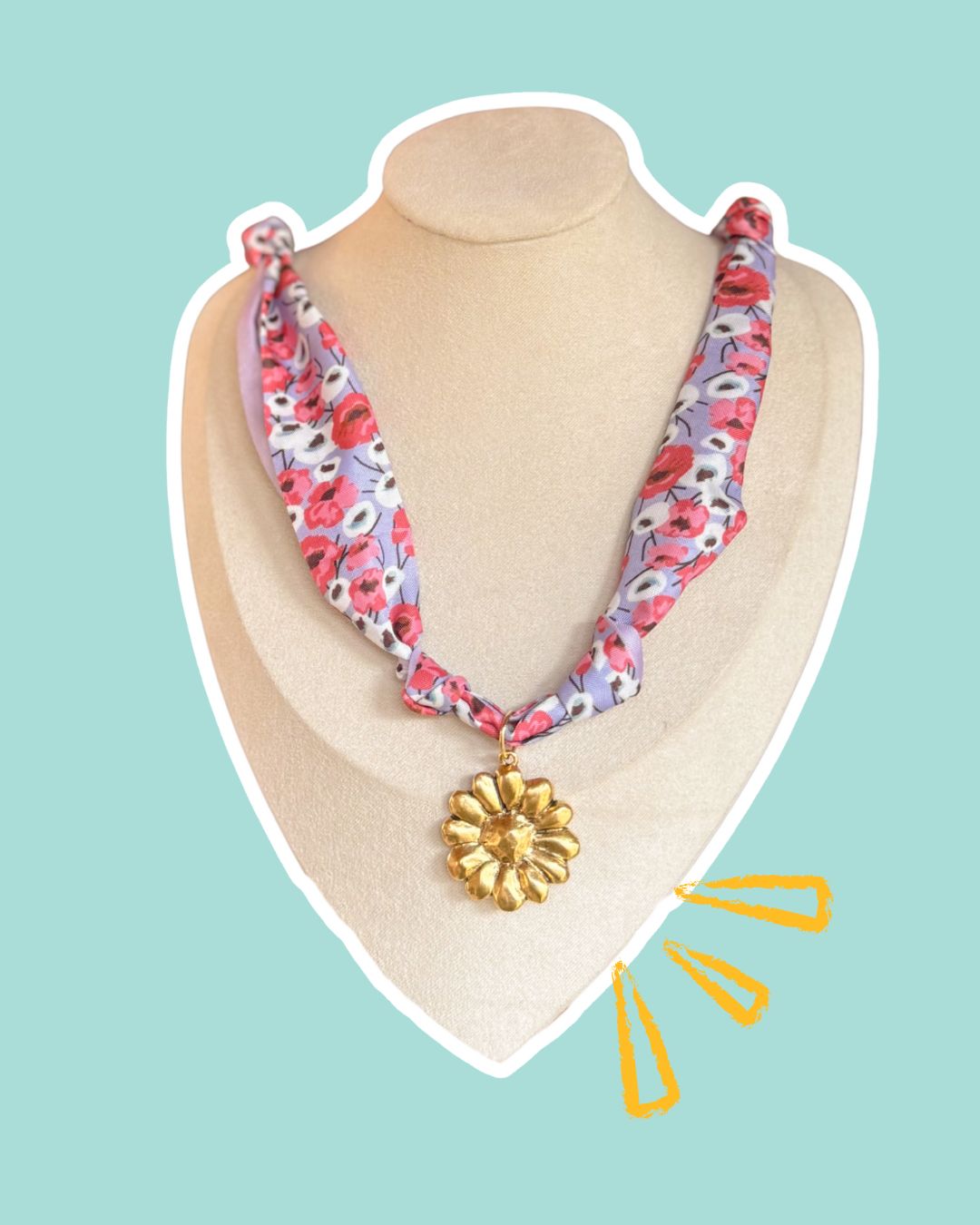 Charmed and tied scarf necklace ✨