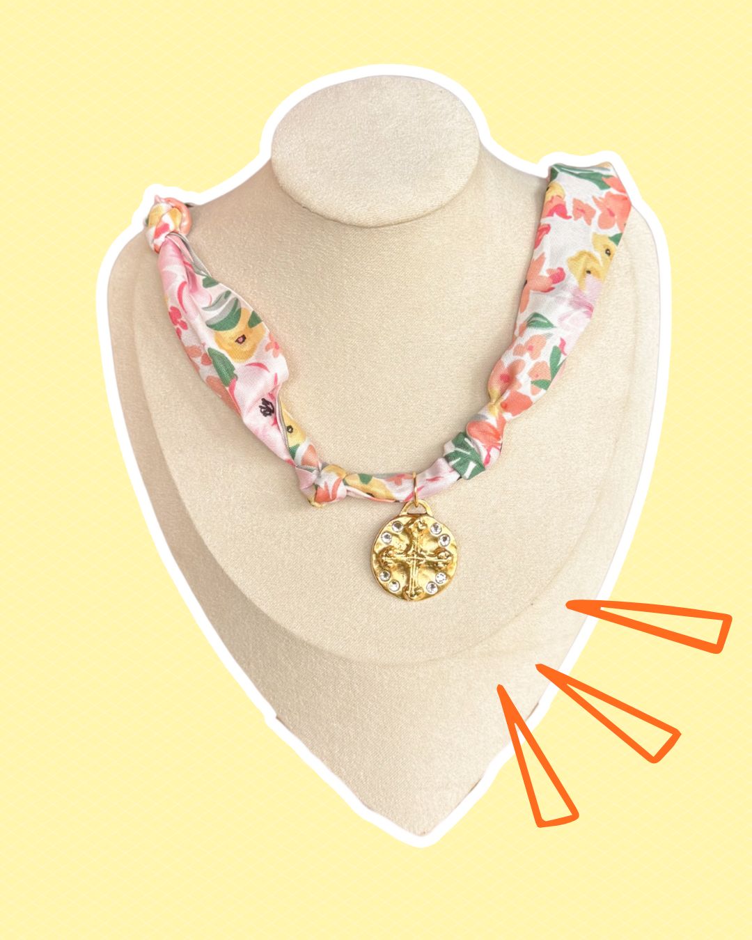 Charmed and tied scarf necklace ✨