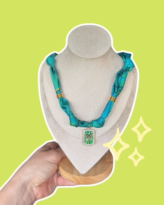 Charmed and tied scarf necklace ✨