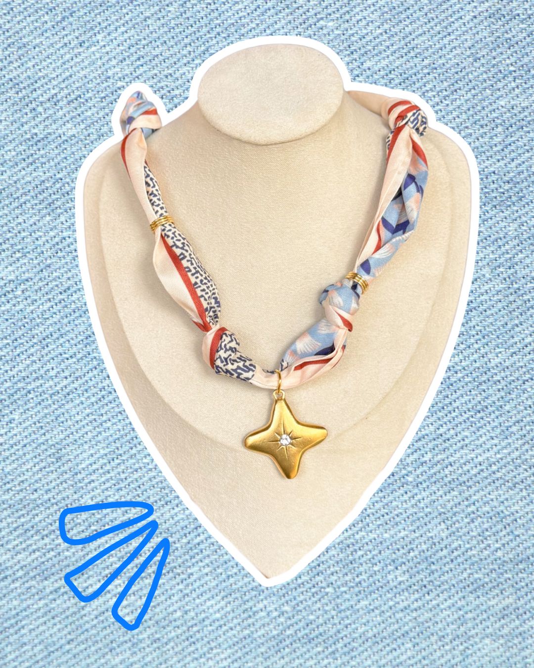 Charmed and tied bandana necklace ✨